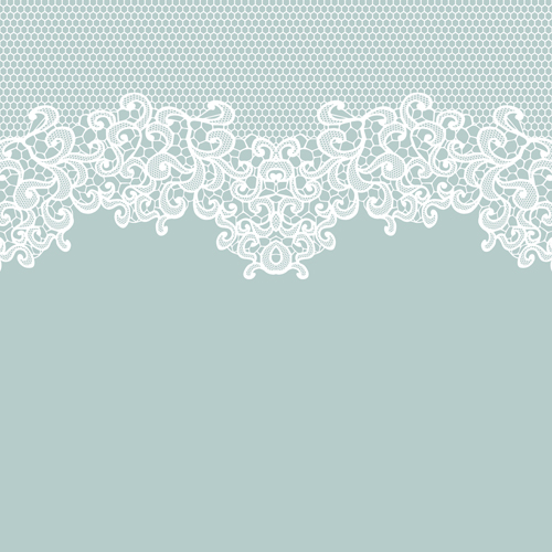 Elegant White Lace Vector Background