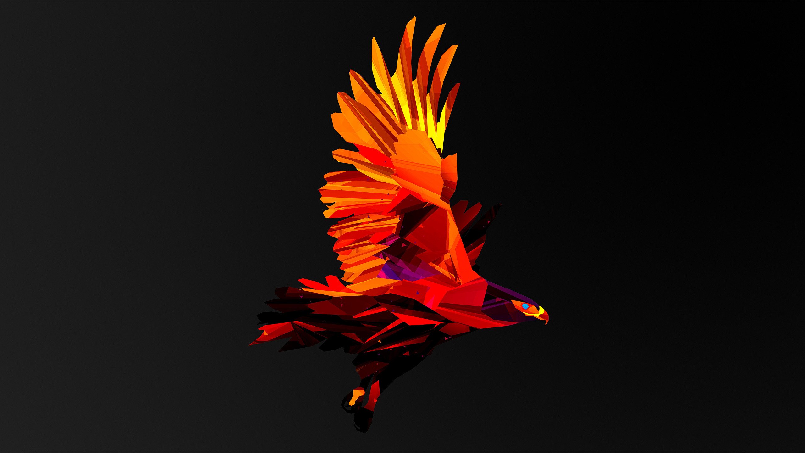Bird Abstract psychedelic wallpaper background