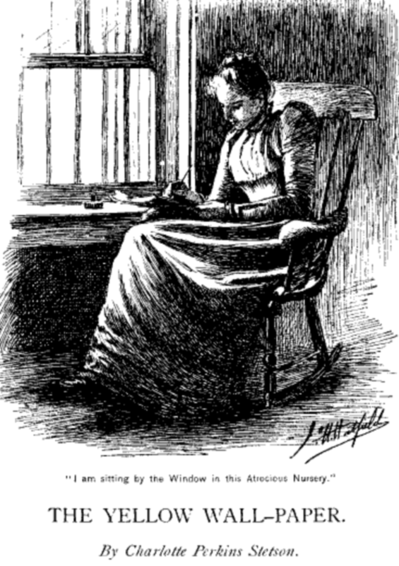 The Yellow Wallpaper   original illustration from The New England