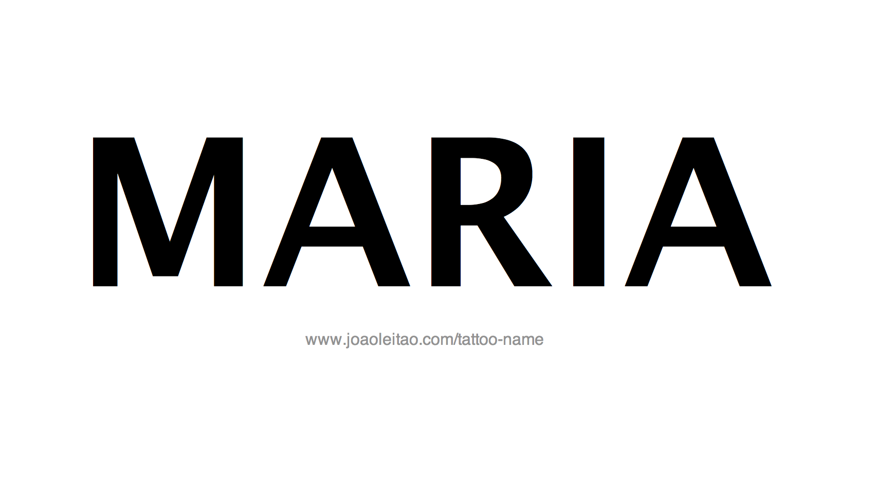 Maria Name In Cursive