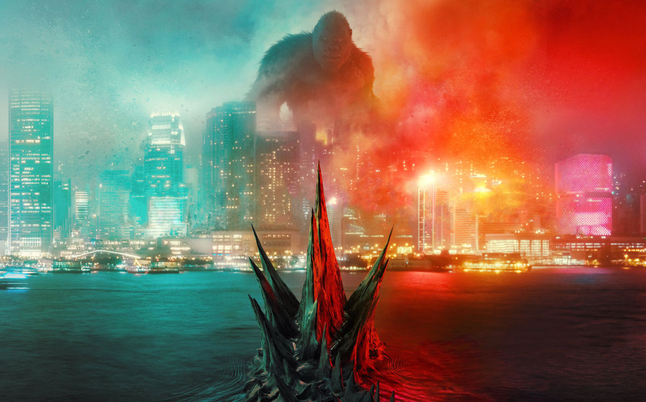 Godzilla Vs Kong Textless Wallpaper By Mintmovi3