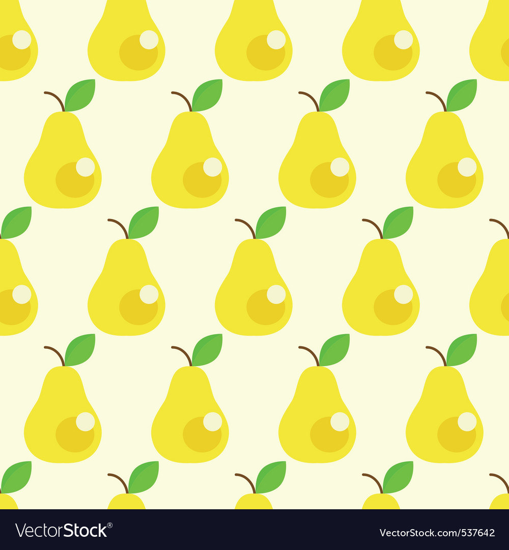Seamless Pears Background Royalty Vector Image