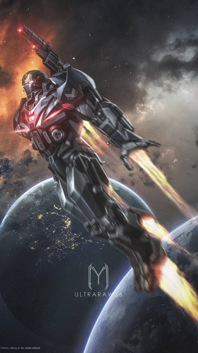 War Machine Avengers Endgame iPhone Wallpaper