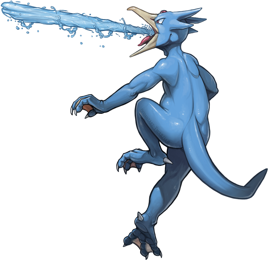 396kib Golduck Used Hydro Pump By Twarda8