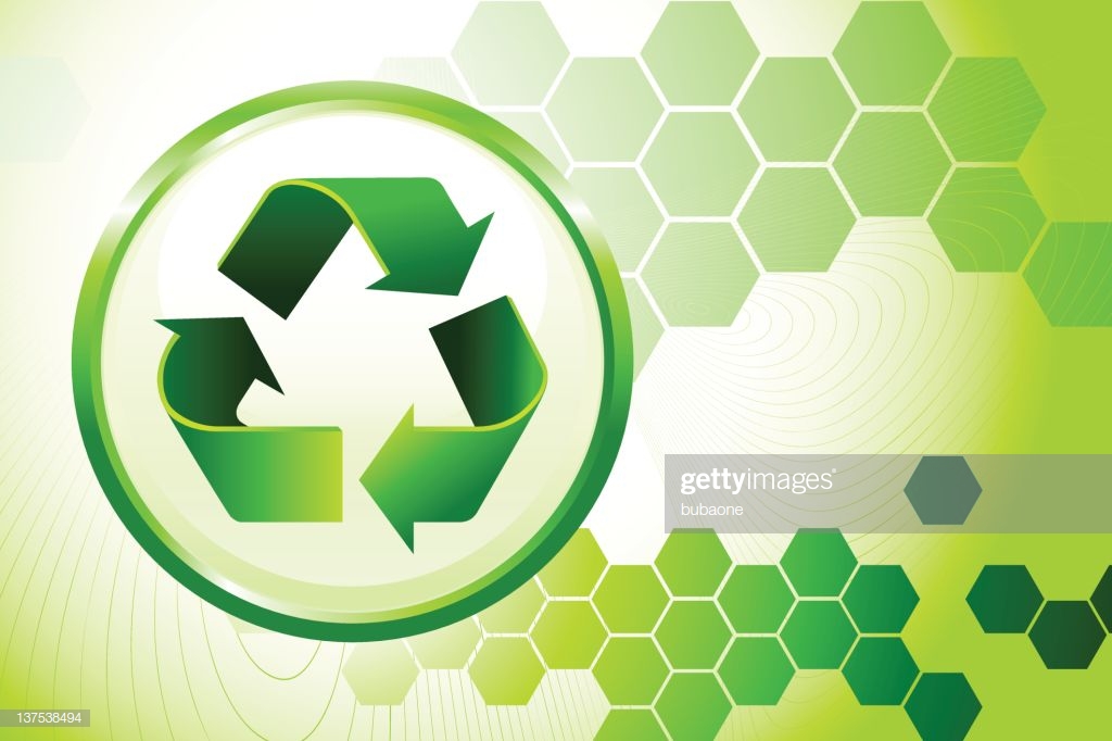 Recycling Background On Green Nature And Environment Stock