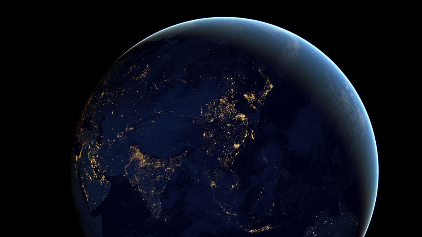 Posite Image Of Earth At Night From Space Robert Simmon Nasa
