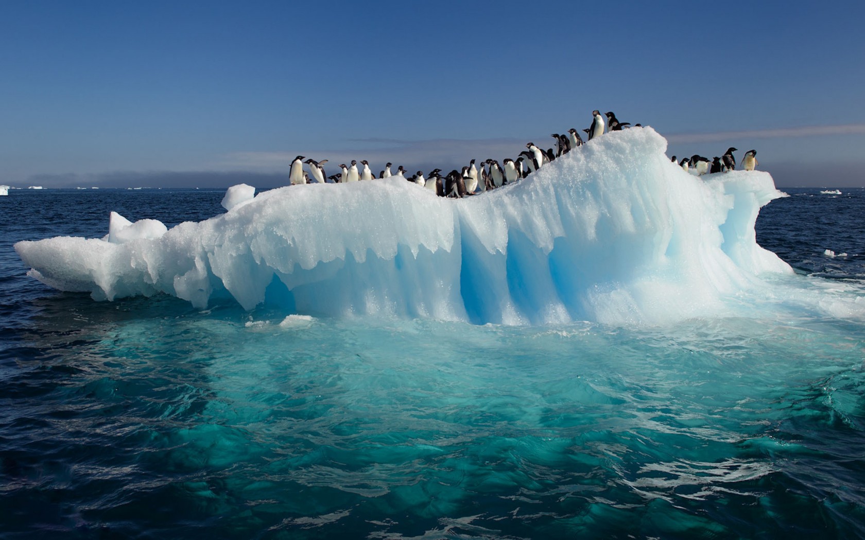 Water Iceberg Sky Artic Wallpaper