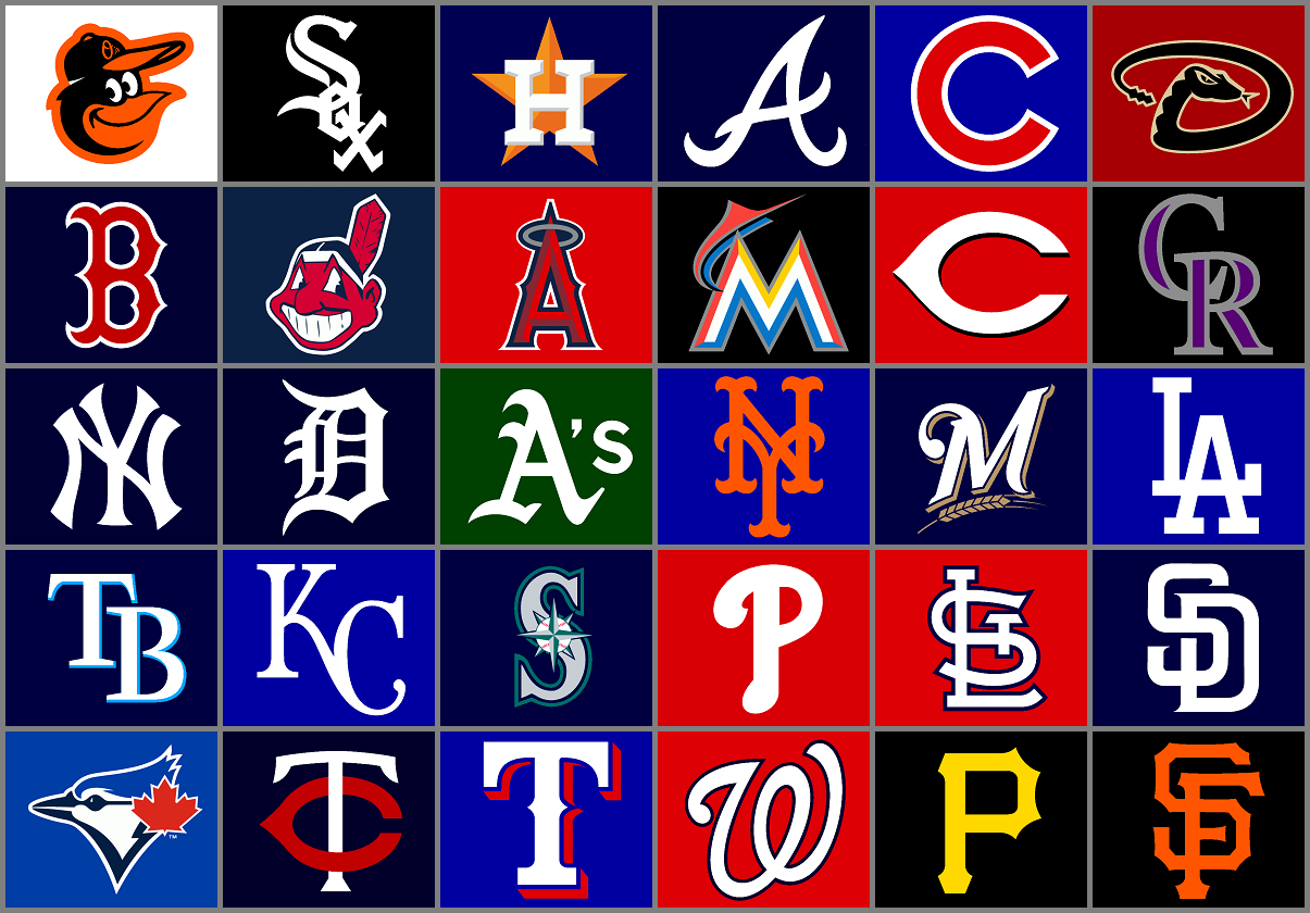 Major League Baseball Team Logos By Chenglor55