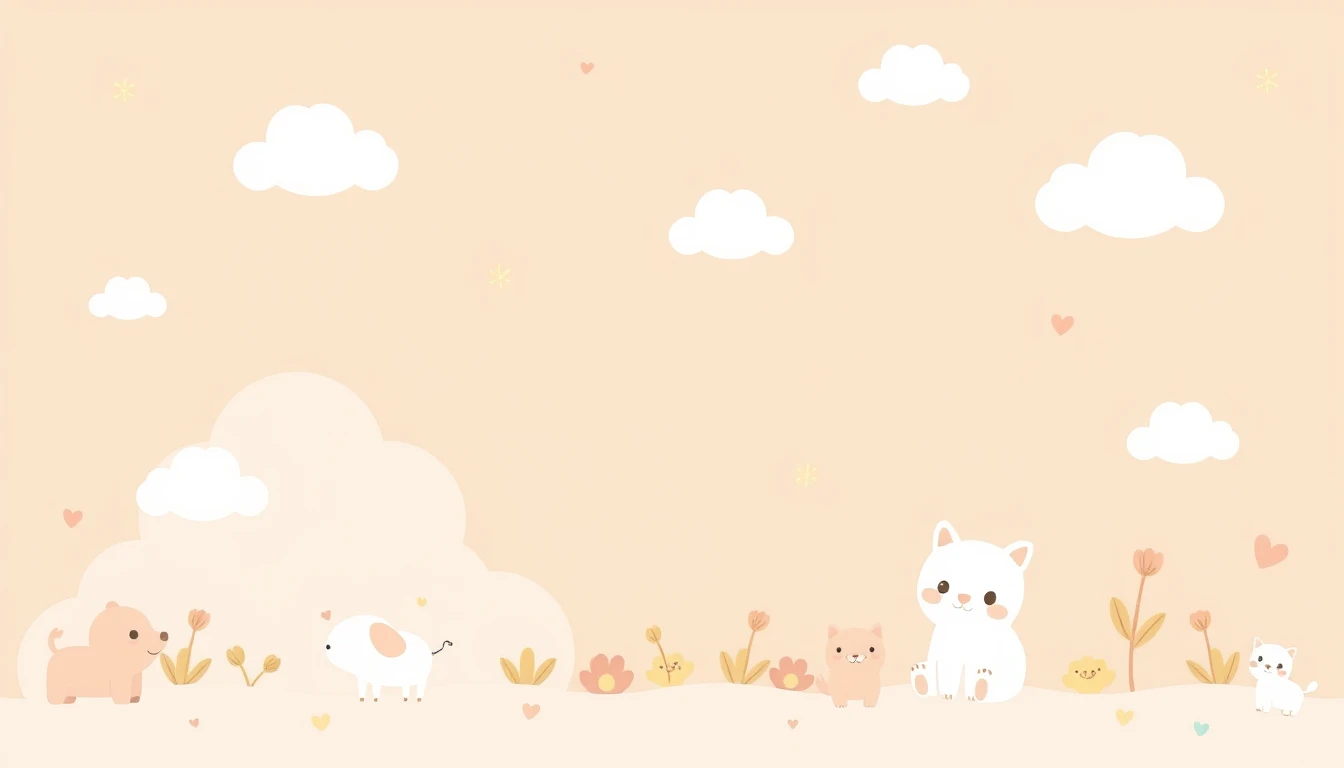 Kawaii Light Brown Wallpaper
