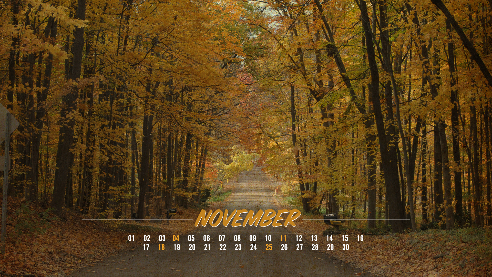 November Wallpaper HD