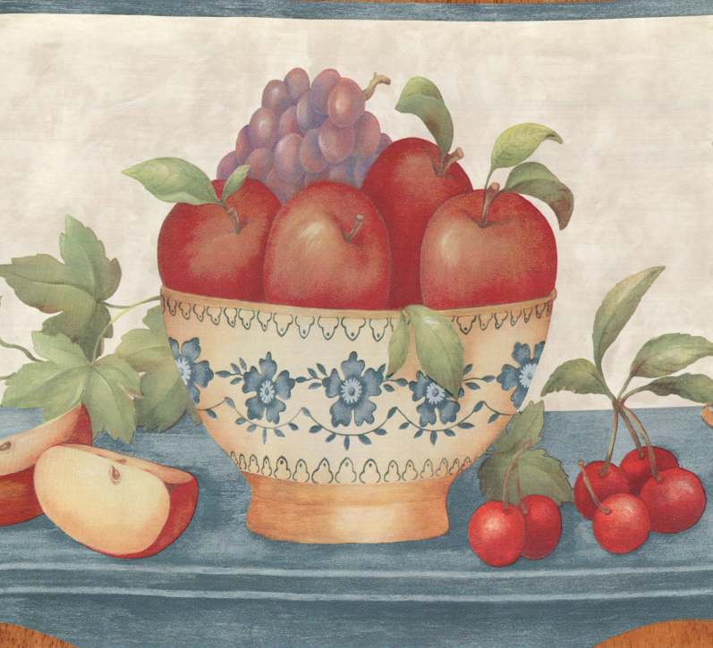 Free download Wallpaper Border Tuscan Grapevine Red Purple Green Grapes