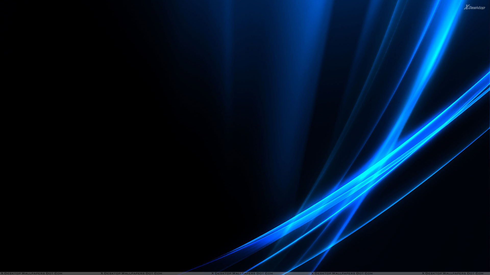 Blue Led Relection On Black Backround Wallpaper