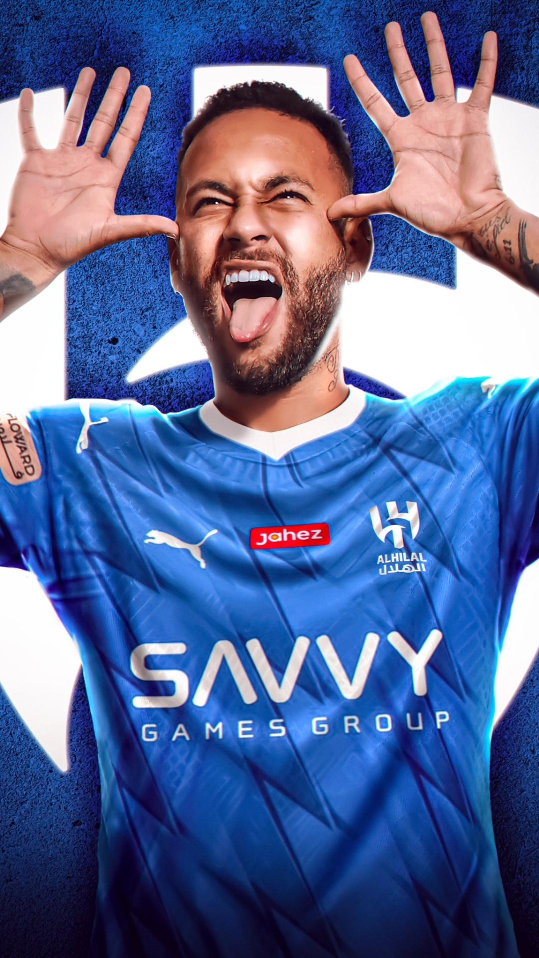 Free download Top Best Neymar Al Hilal Wallpapers HQ [1080x1920] for