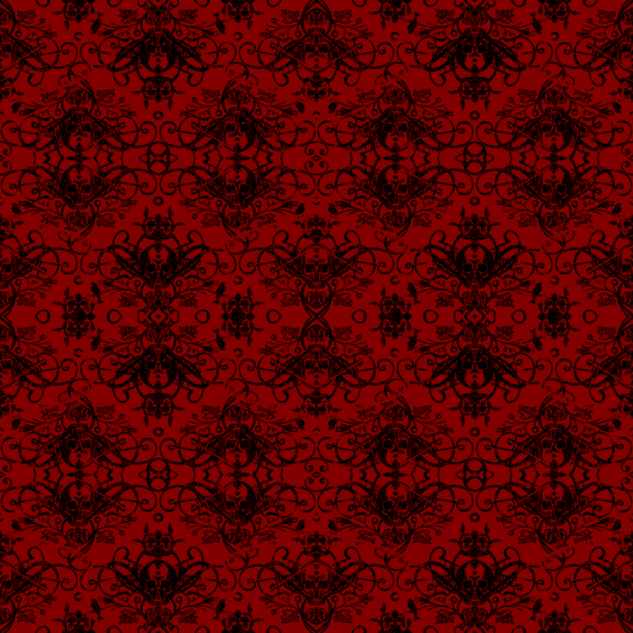 Red And Black Damask Background