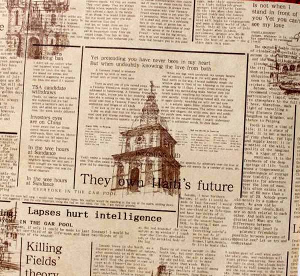 Free download European style Wallpaper rolls Newspaper poster pattern