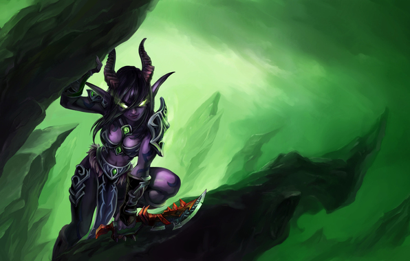 Wallpaper Wow World Of Warcraft Demon Hunter Legion