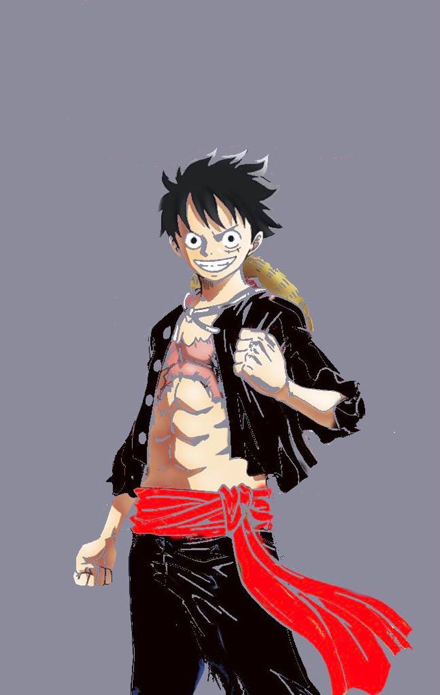 Luffy In Black And Red Wallpaper What Do Ya Think R Onepiece