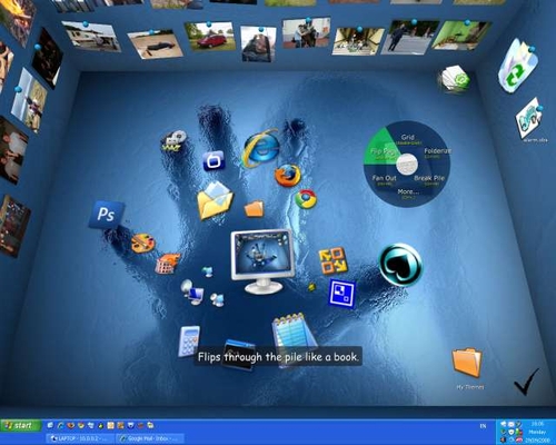 Desertb Bumptop Il Desktop 3d Per Touchscreen