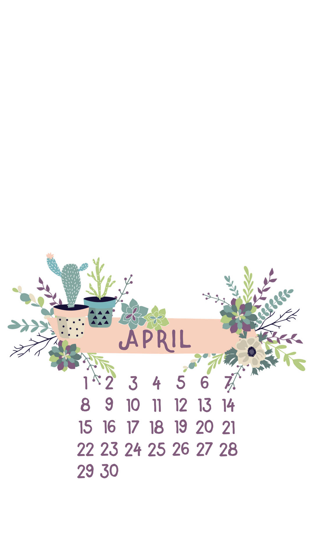 Cute April Calendar Aculc2eqgw4nwpaf Wallpaper