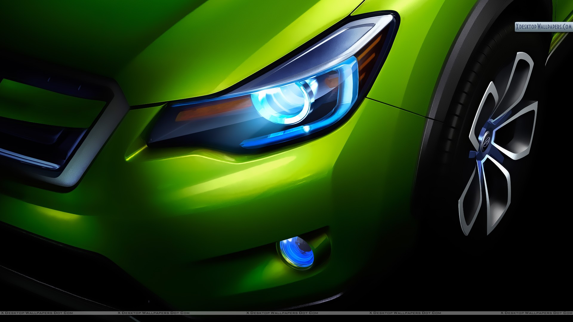 Subaru Xv Concept Headlight Wallpaper