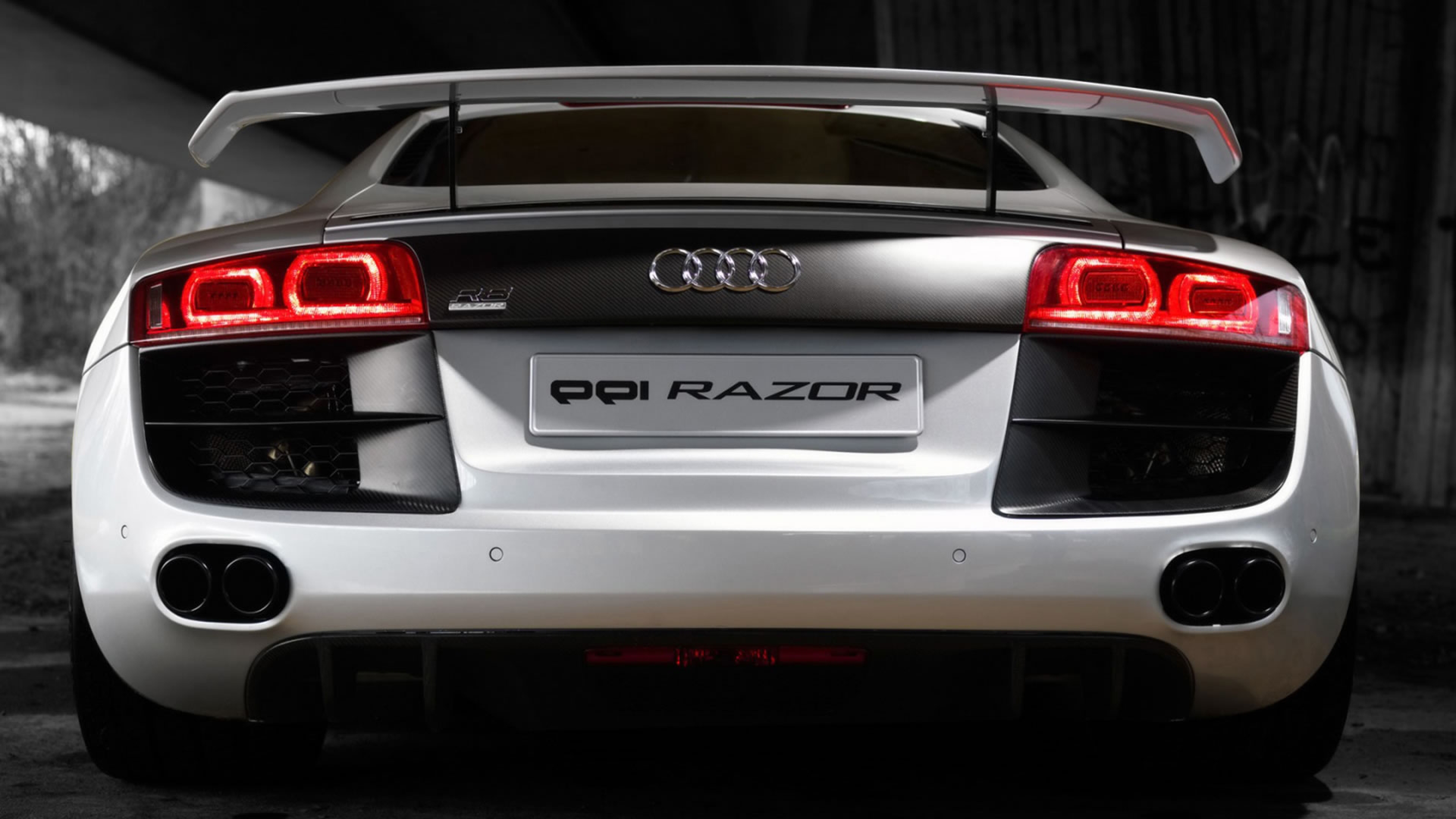 Audi R8 Luxury Car White Symbols Ride Wallpaper Background 4k