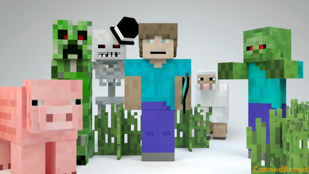 Render Of One My Older Renders To Show Off 3d Minecraft Rigs