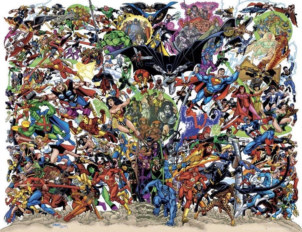 Dc Vs Marvel Desktop Wallpaper On