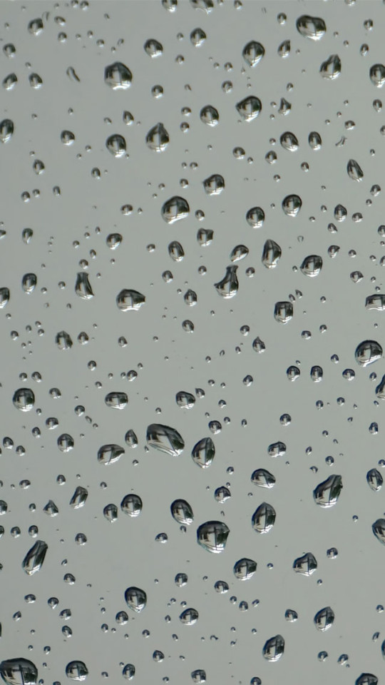 Raindrops On Grey Glass Wallpaper iPhone