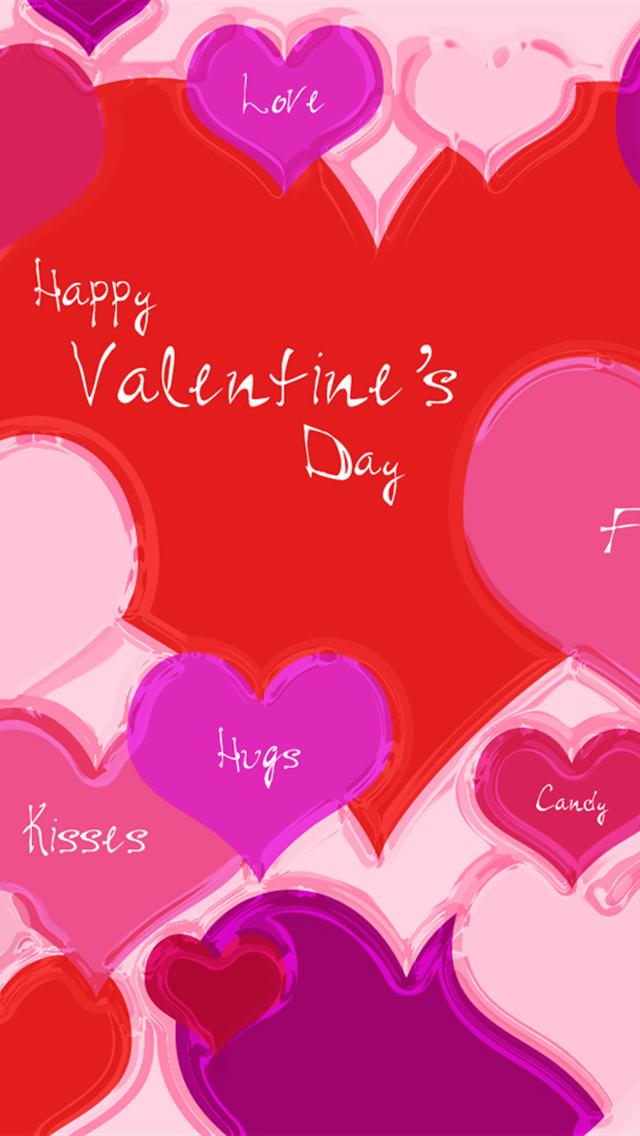 Valentine Hearts Aplenty iPhone Wallpaper S
