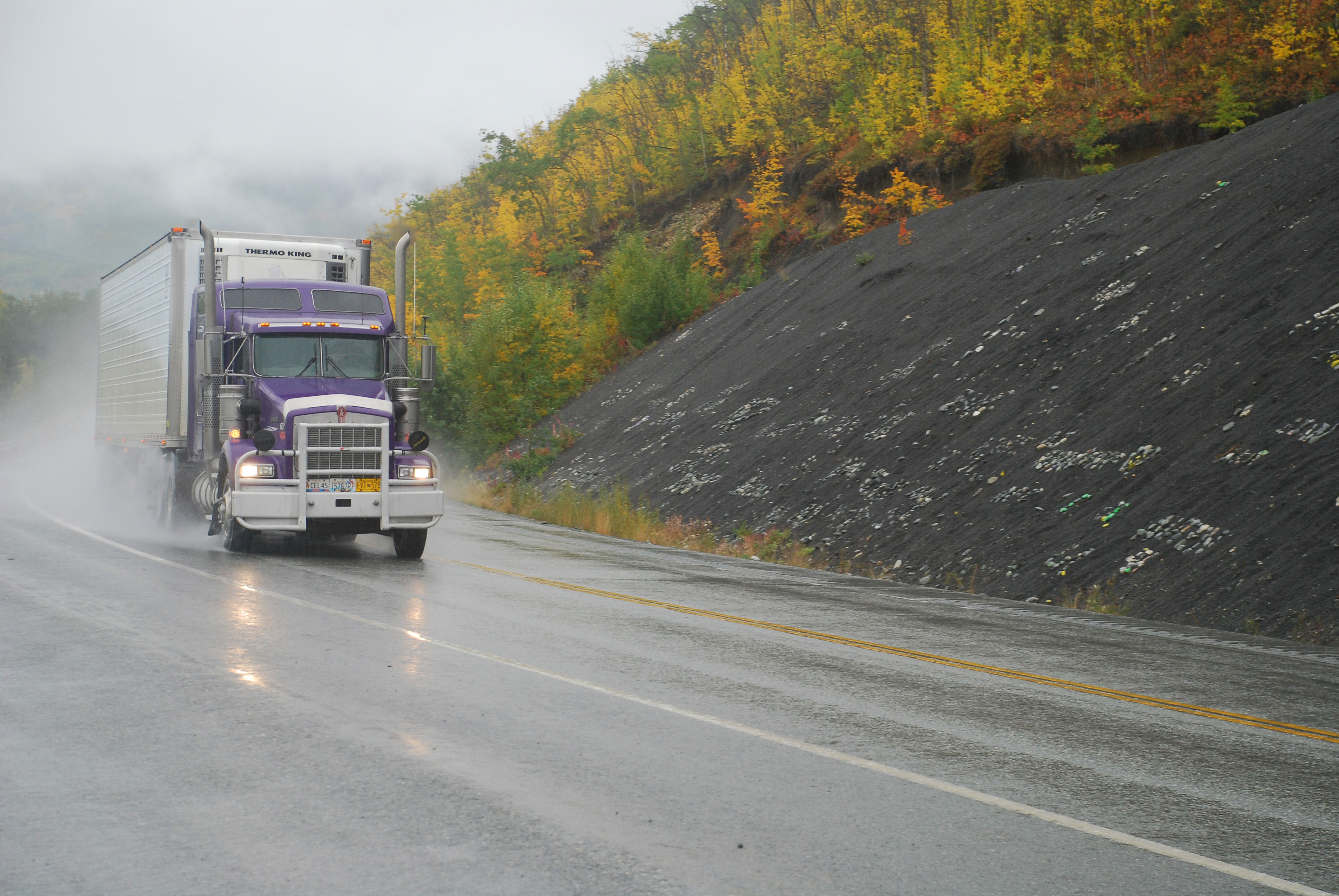 Semi Trailer Truck On Richardson Highway Travel Wallpaper And Stock