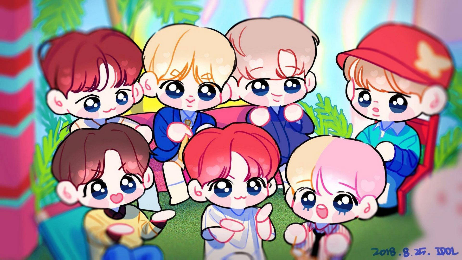 Bts Chibi Wallpaper