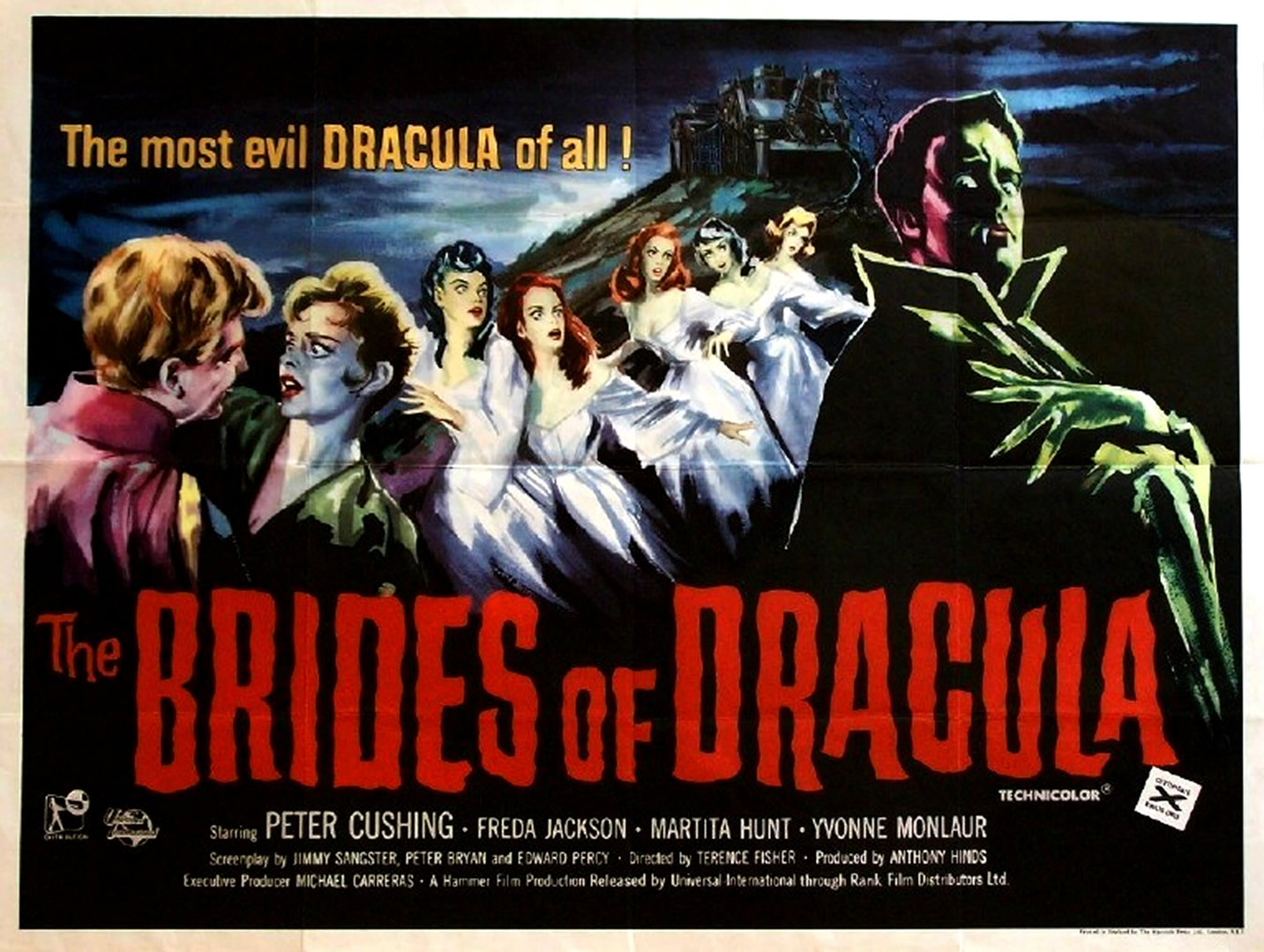 The Brides Of Dracula Hammer Horror B Movie Posters Wallpaper Image