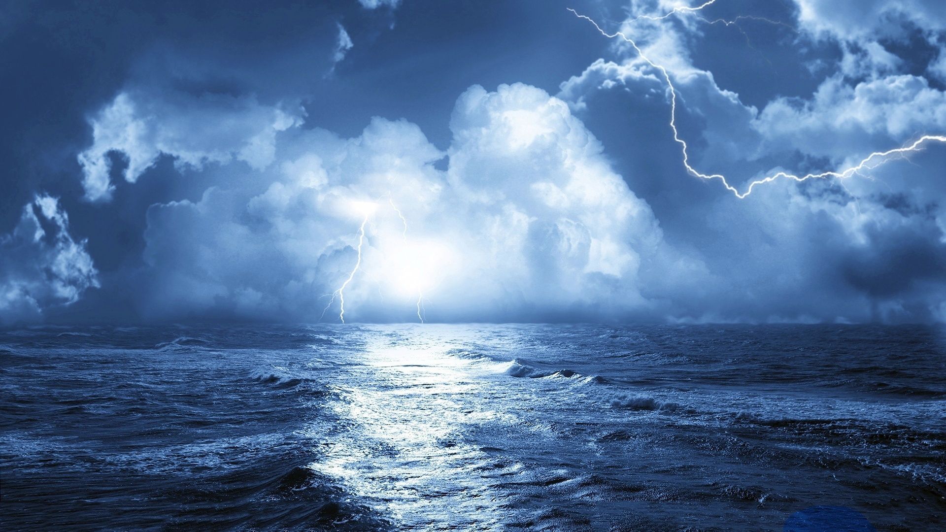 Thunder Storm My Land In Wallpaper Sea