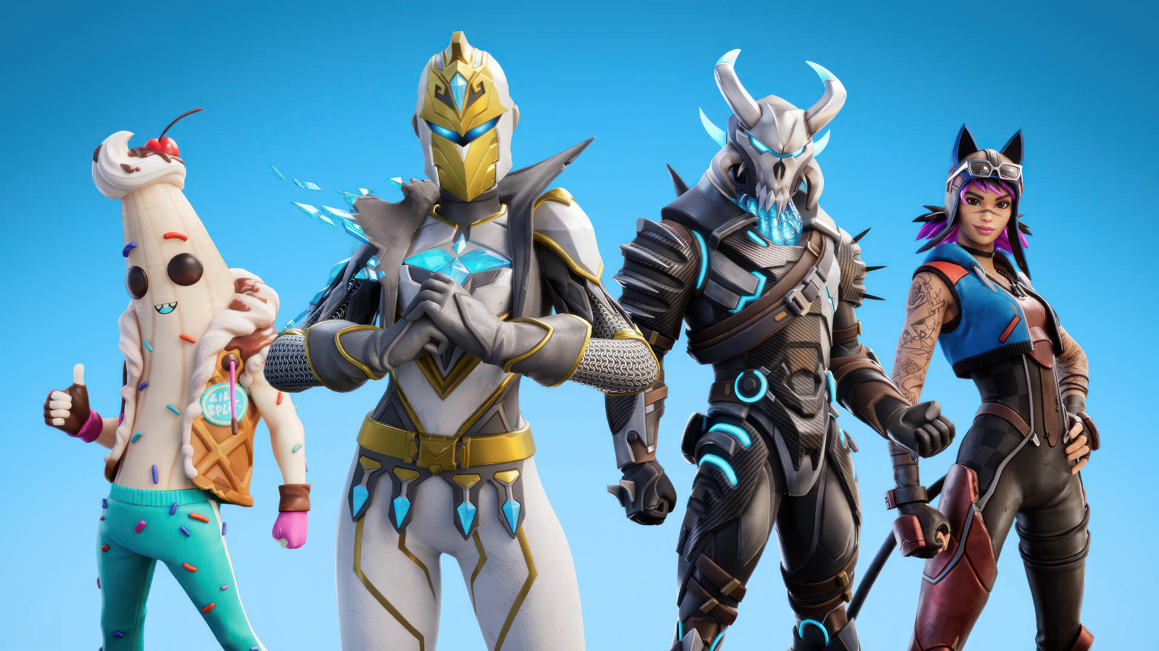 Fortnite Og Battle Pass Skins 4k Wallpaper