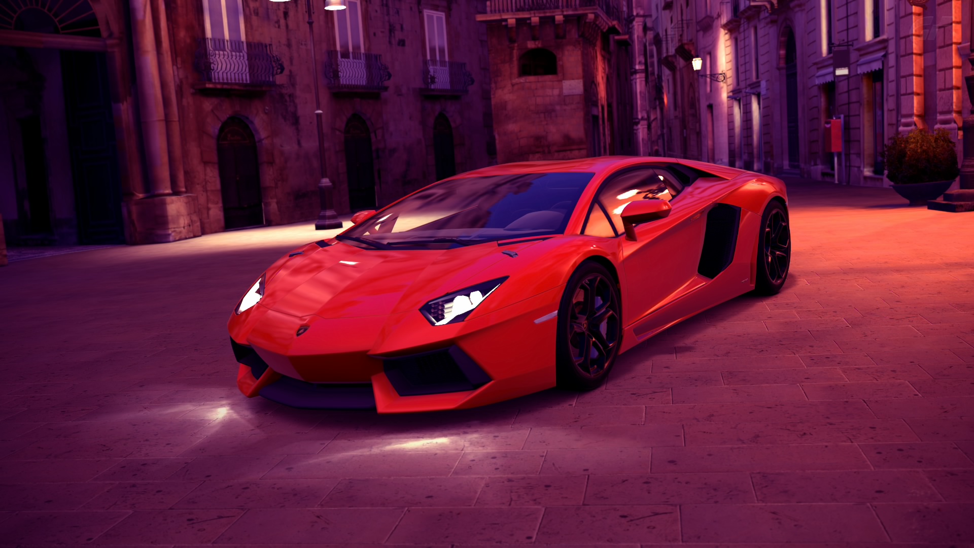 Lamborghini Aventador 1080p Syracuse Night By Professormuffin