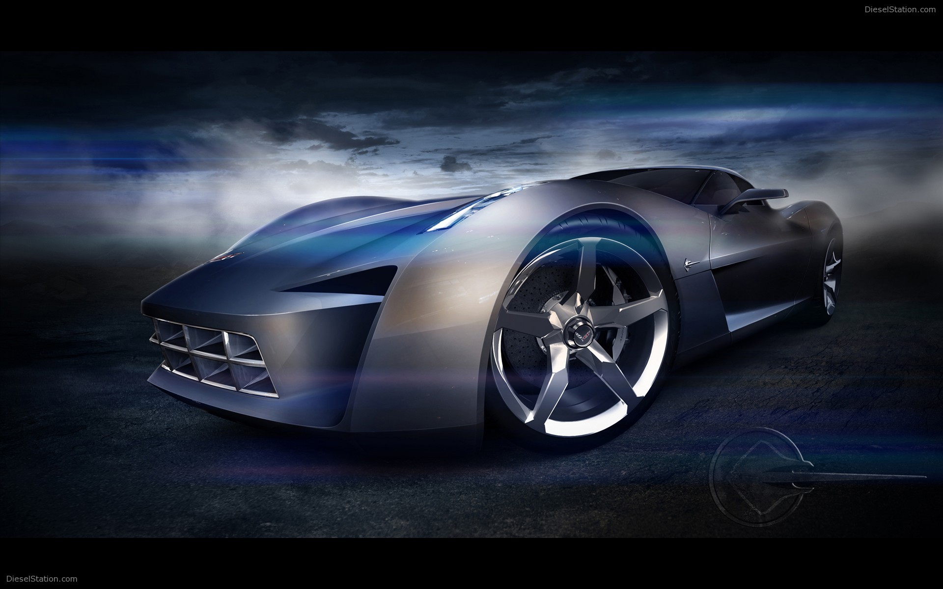 Anniversary Corvette Stingray Concept Widescreen Exotic Car Wallpaper