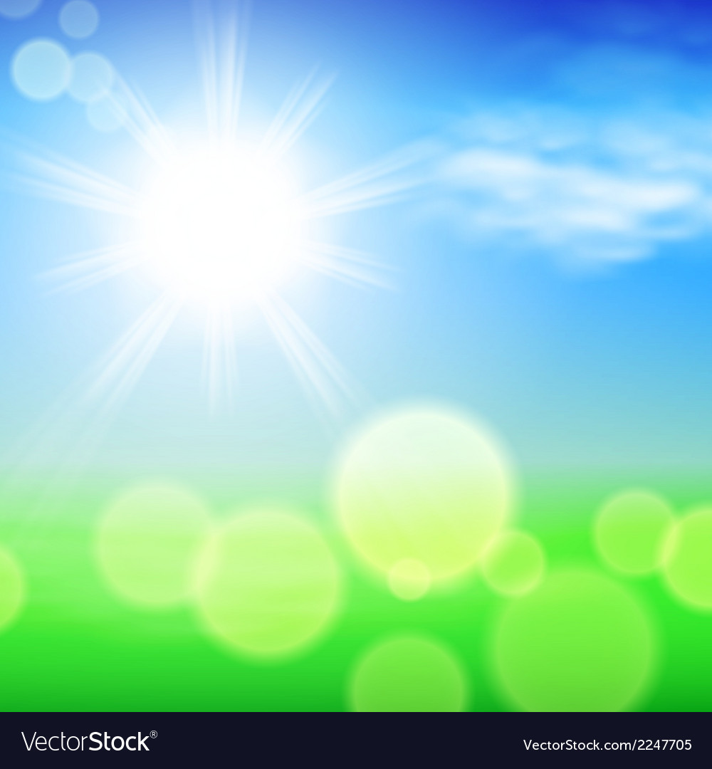 Summer Sunshine Background Royalty Vector Image