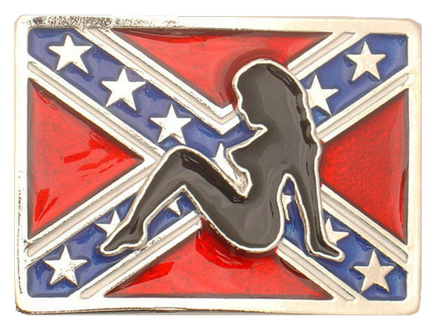 Rebel Mudflap Girl Confederate Flag Car Stickers Decals Right
