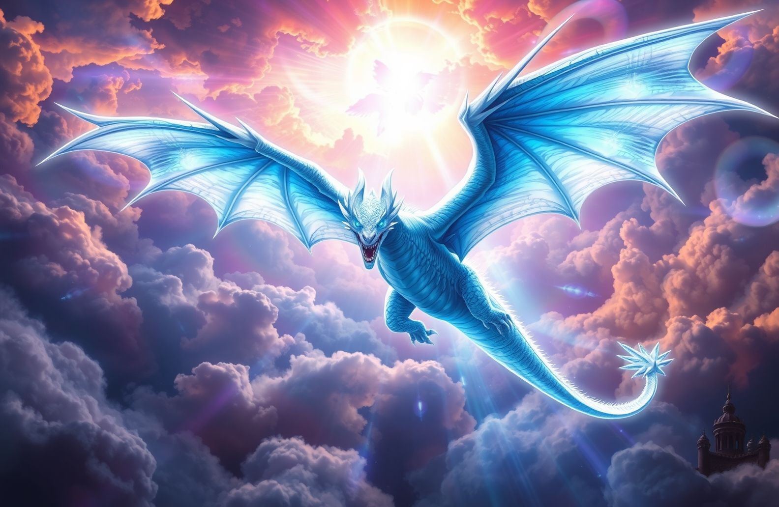 Blue Eyes White Dragon Wallpaper