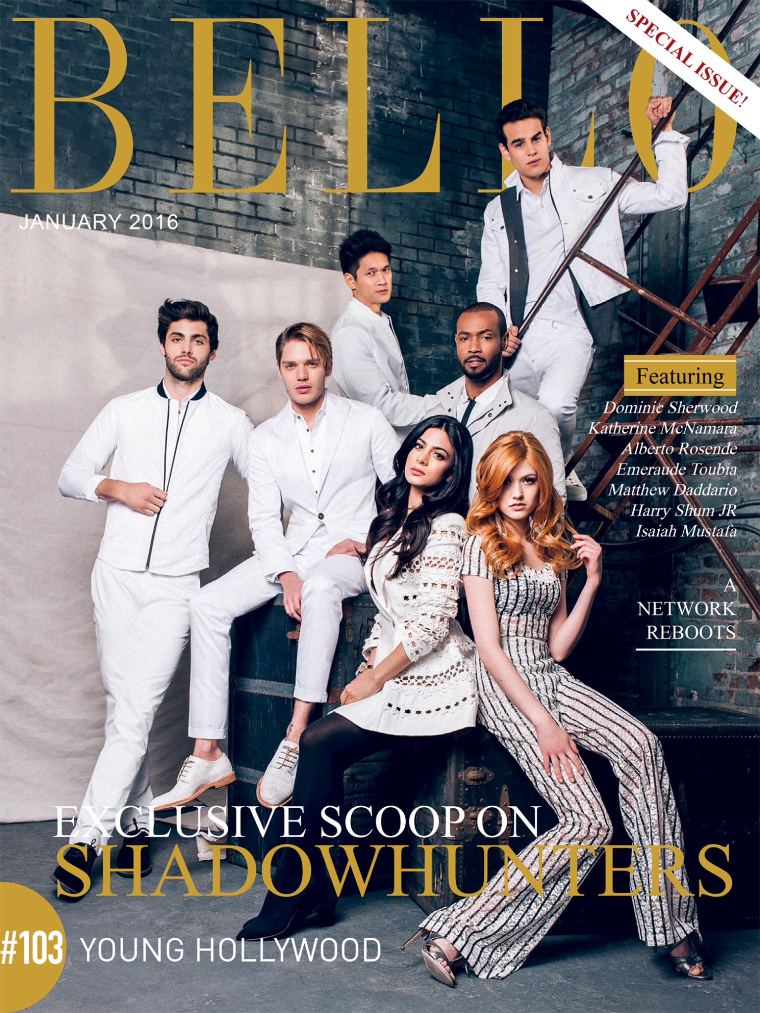 Shadowhunters Cast In Bello Magazine Mag