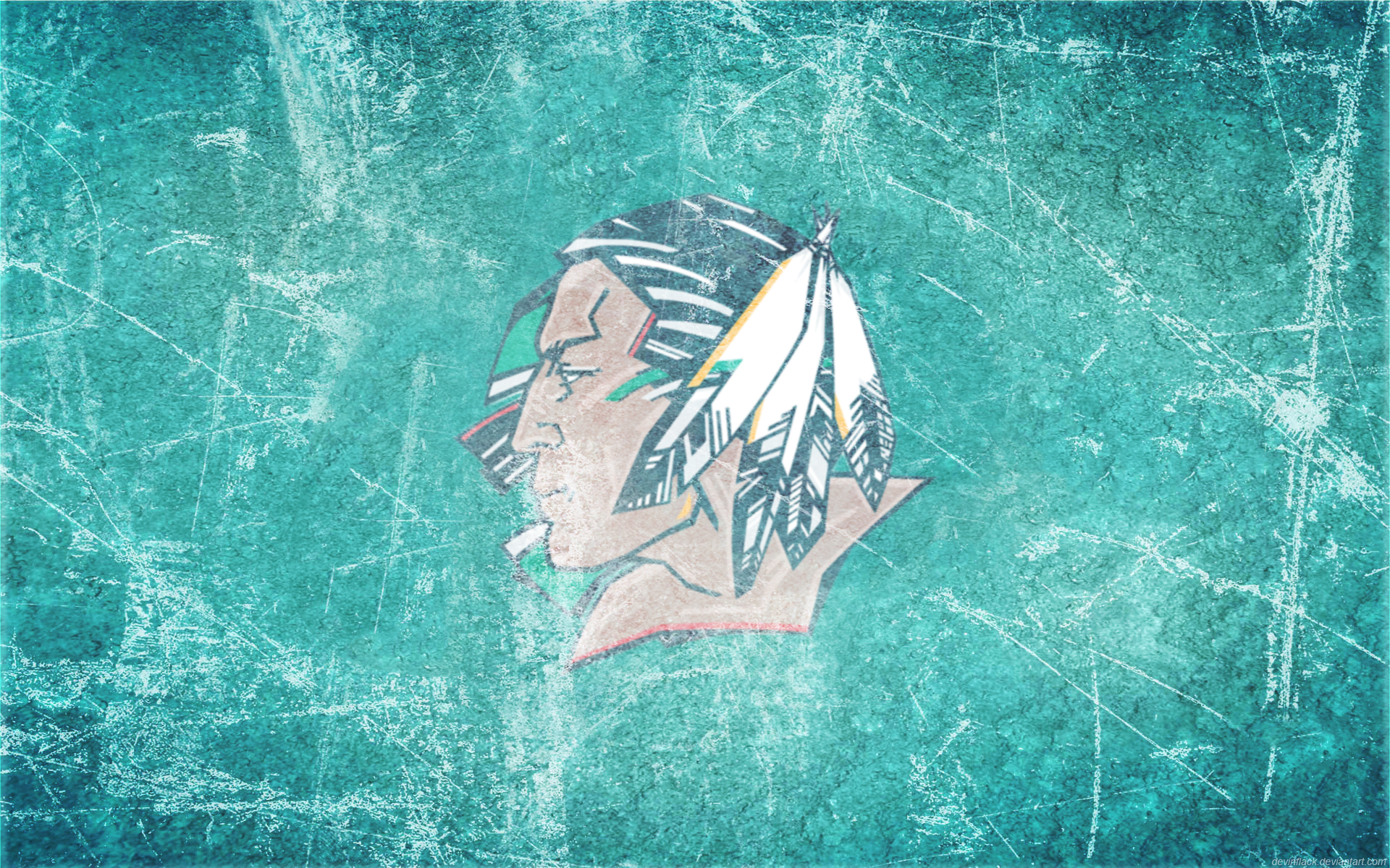 Fighting Sioux Ice Wallpaper by DevinFlack 1920x1200