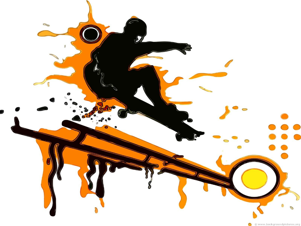 Cartoon Skateboard Wallpaper Top