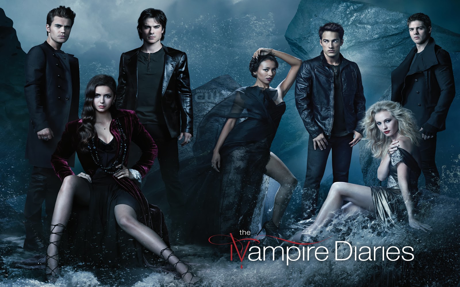 The Vampire Diaries Cast Wallpaper Hiresmoall