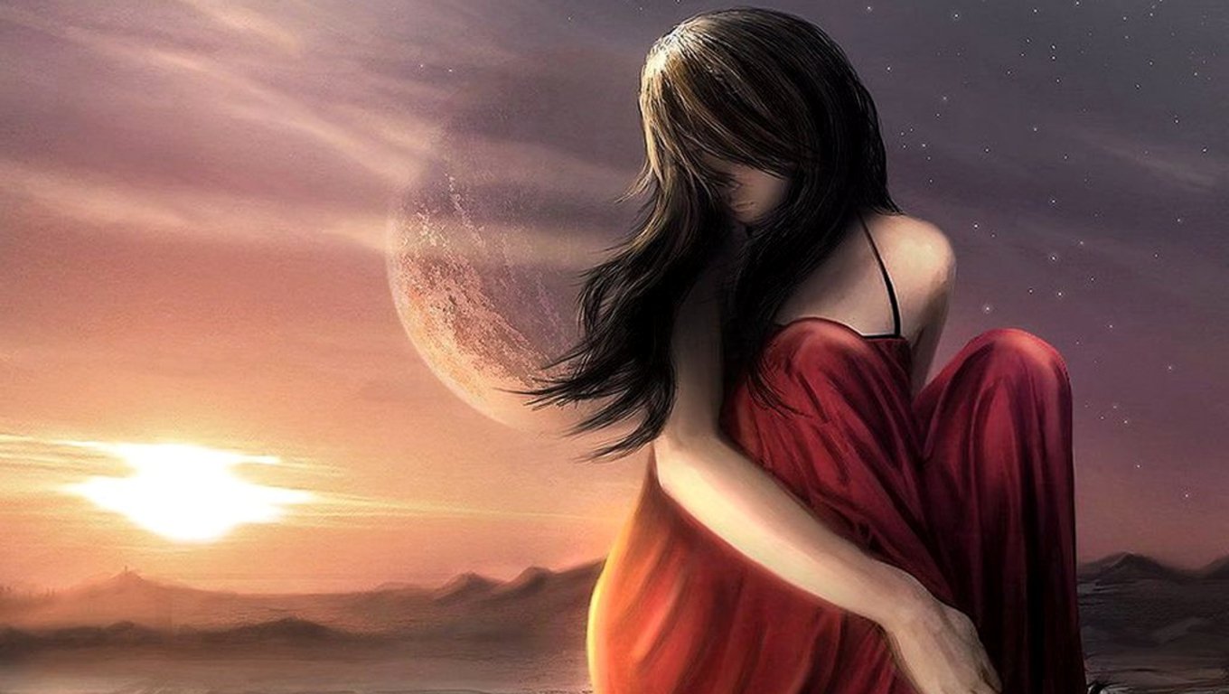 Alone Anime Girl Wallpaper
