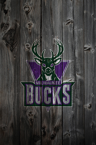Milwaukee Bucks Wood iPhone Background Photo Sharing