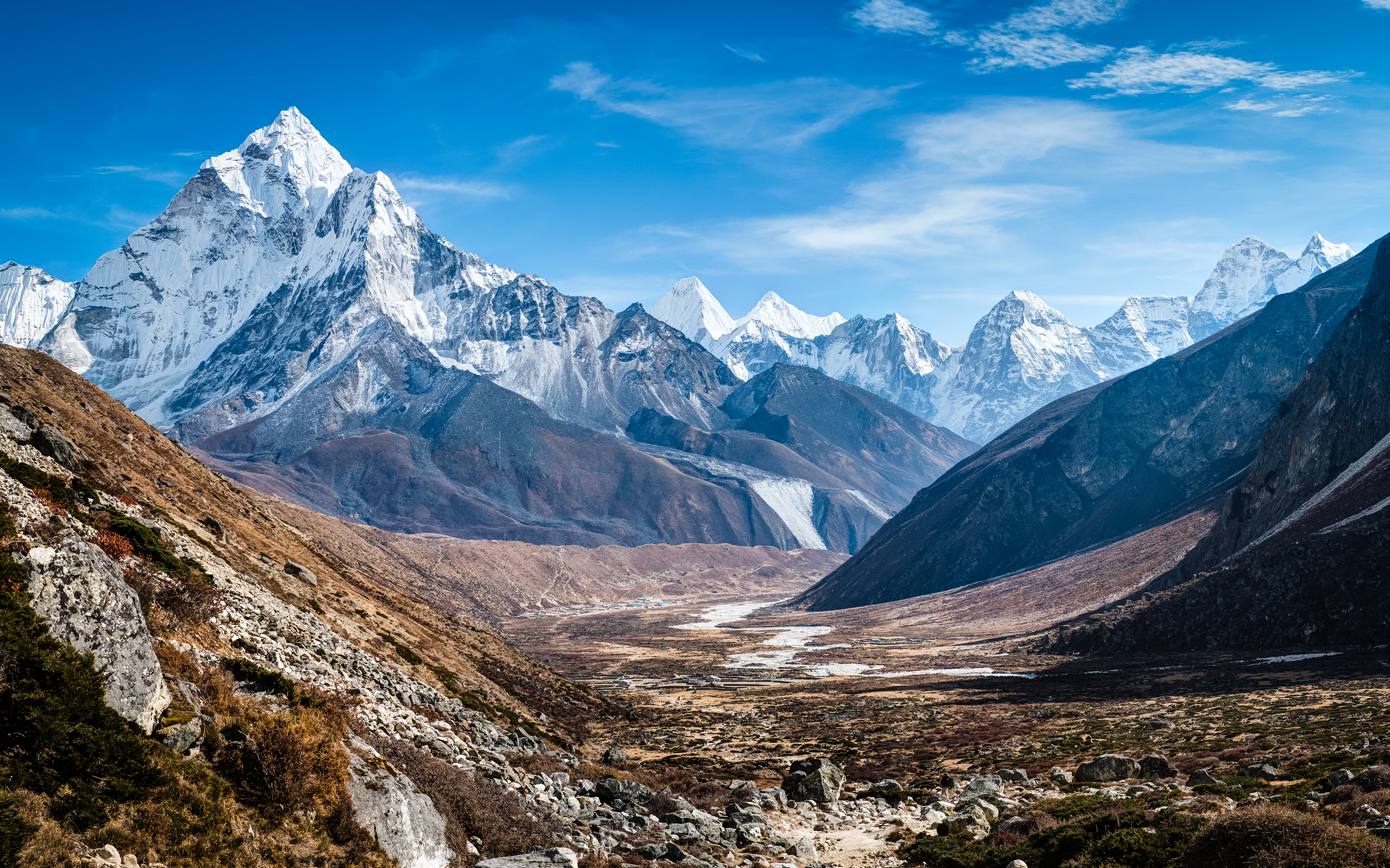 Ama Dablam Himalaya Mountains Wallpaper HD
