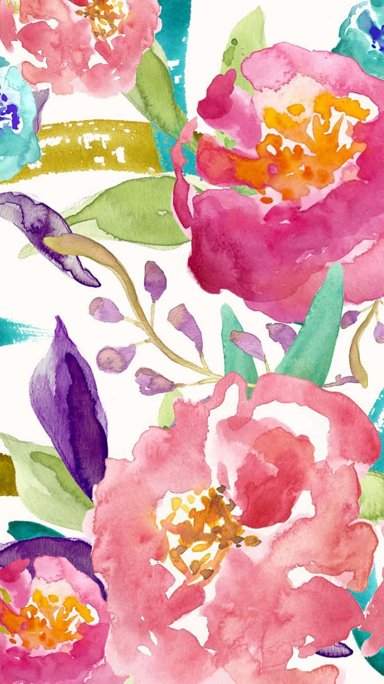 Watercolor Painting iPhone 6ry4tuqywrbbwtrf Wallpaper
