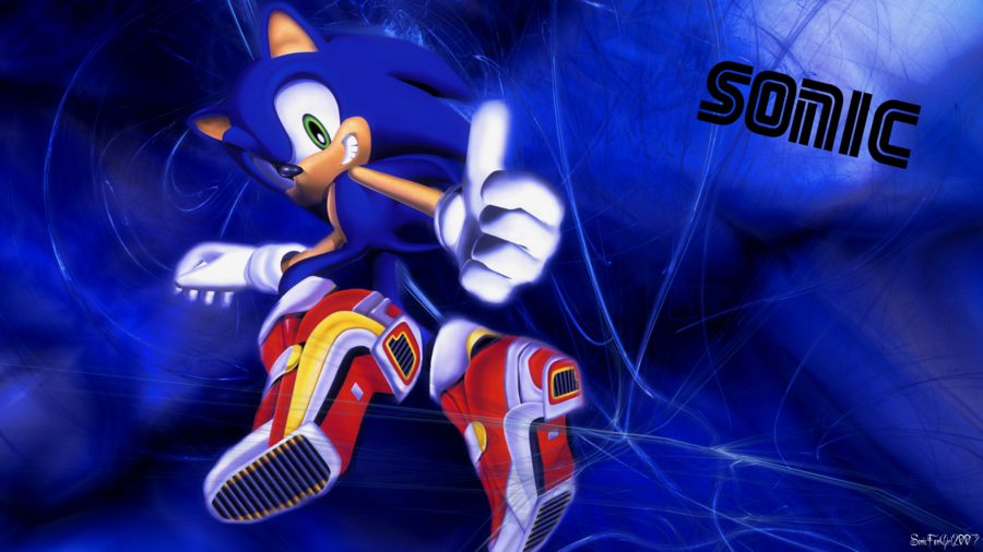 Sonic the Hedgehog Wallpaper by Starlight Sonic on