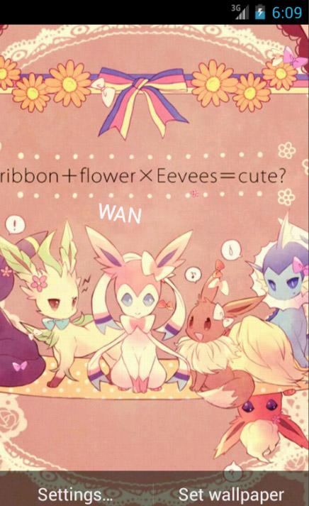 Lwp Pokemon Eevee Evolution Screenshot