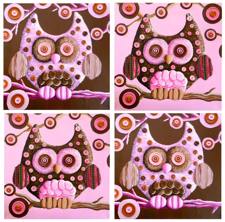 Cute Pink Owl Wallpaper Brown And Owls By Pixie